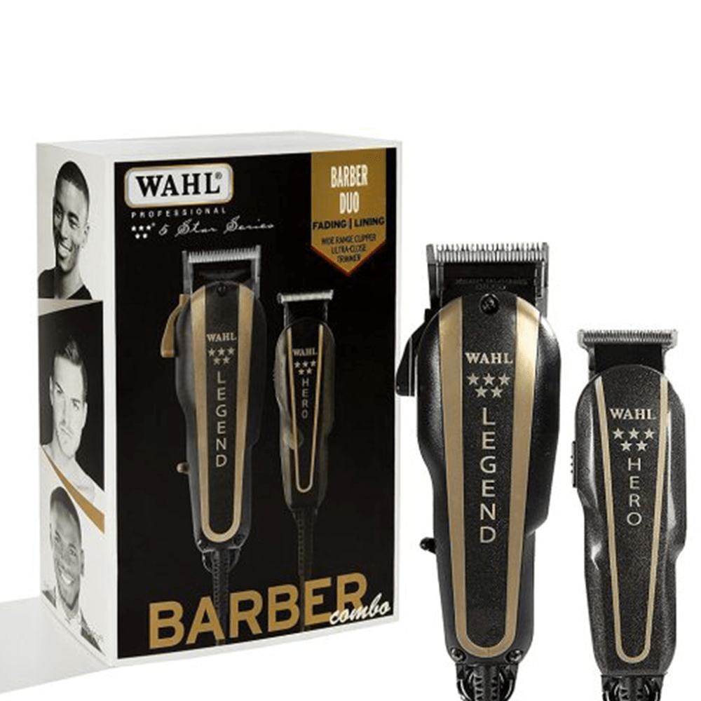 Cortadora de Cabello Profesional Wahl 5 Star Barber Combo Legend + Hero 08180-118 - Techpro Store Perú
